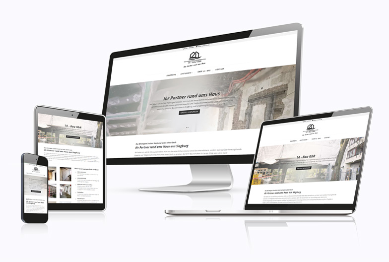 Bauunternehmen Parkettleger Homepage